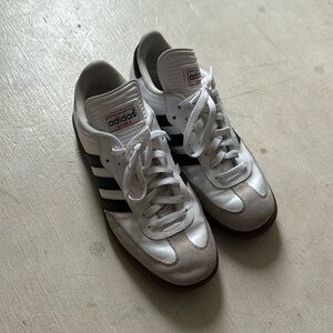 Black & white adidas sambas